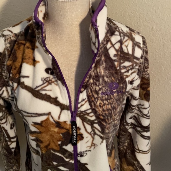 Mossy Oak Woman’s Long Sleeve Lightweight Fleece Jacket Size Small - Picture 6 of 8